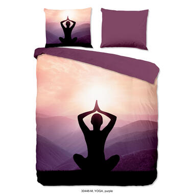Pure Housse de couette "yoga / buddha" - Violet - (200x200/220 cm) - Microfibre product
