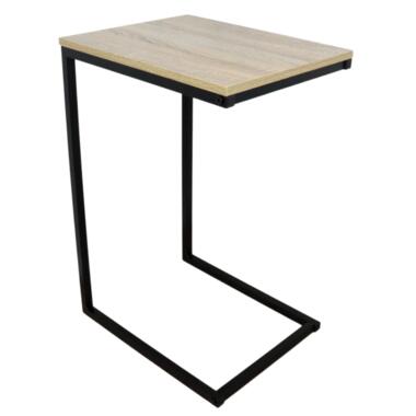 MISOU Bijzettafel Vierkant Hout Zwart 45x35x66.5 cm product