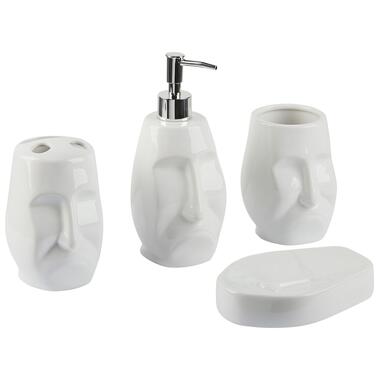 Lot de 4 accessoires de salle de bain en céramique blanche BARINAS product