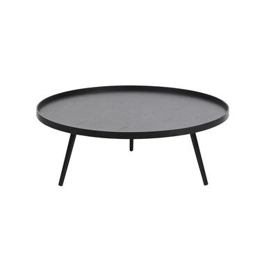 Table d'Appoint - Bois - Noir - 36x100x100 - WOOOD - Mesa product