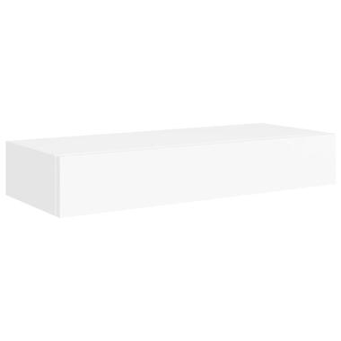 vidaXL Wandschap met lade 60x23,5x10 cm MDF wit product