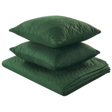 Couvre-lit avec deux coussins 140 x 210 cm vert BABAK product