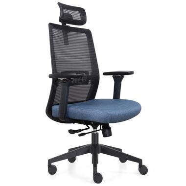 Chaise de bureau Napoli Deluxe 4D - NEN-EN 1335 - Bleu product