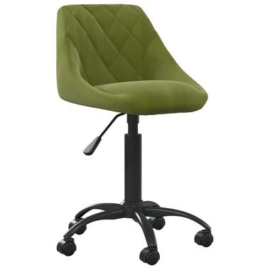 vidaXL Chaise de bureau Vert clair Velours product