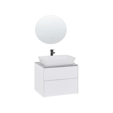 Meuble vasque avec miroir et cabinet blanc MANZON product