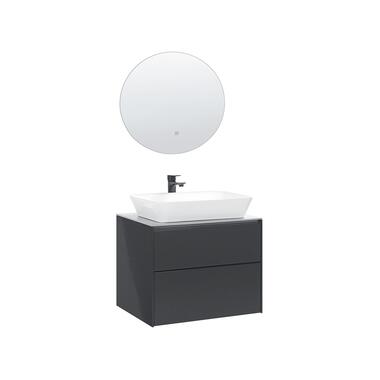 Meuble vasque avec miroir et cabinet gris MANZON product