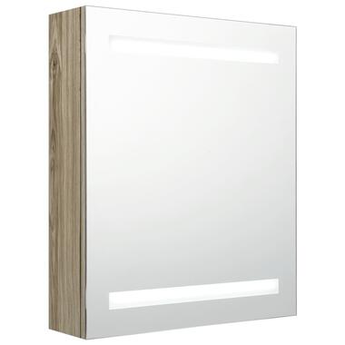 vidaXL Armoire de salle de bain à miroir LED chêne 50x14x60 cm product