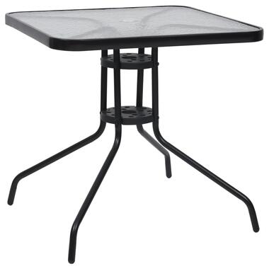 vidaXL Table de jardin Noir 70x70x70 cm Acier product