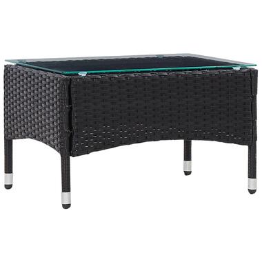 vidaXL Table basse Noir 60x40x36 cm Résine tressée product