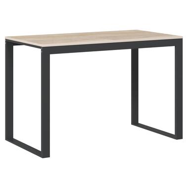 vidaXL Bureau d'ordinateur Noir et chêne 110x60x73 cm Aggloméré product