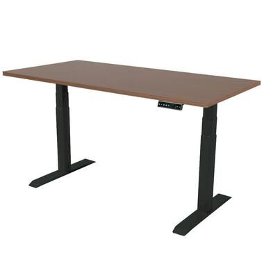 Bureau réglable - 160x80 cm - Dual - Noir / Chêne foncé product