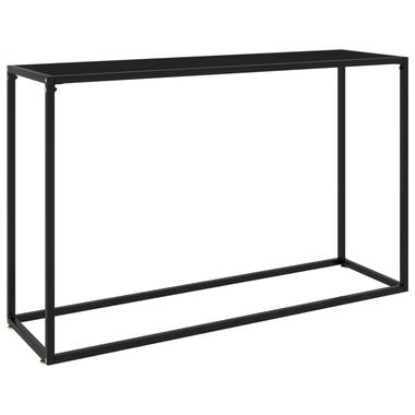 vidaXL Wandtafel 120x35x75 cm gehard glas zwart product