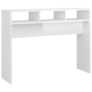 vidaXL Table console Blanc brillant 105x30x80 cm Aggloméré product