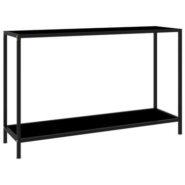 vidaXL Table console Noir 120x35x75 cm Verre trempé product