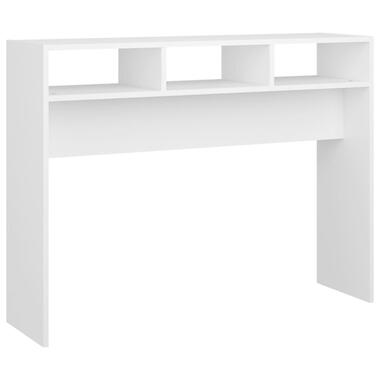 vidaXL Table console blanc 105x30x80 cm bois d'ingénierie product