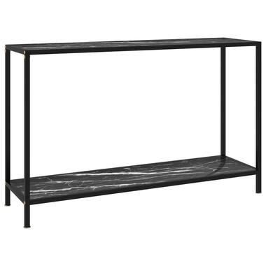 vidaXL Table console Noir 120x35x75 cm Verre trempé product