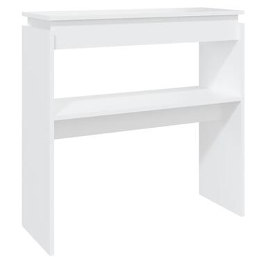 vidaXL Table console blanc 80x30x80 cm bois d'ingénierie product