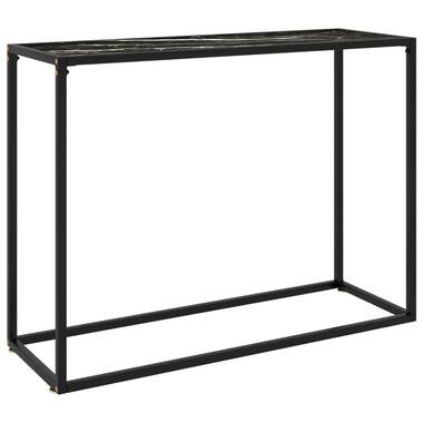 vidaXL Table console Noir 100x35x75 cm Verre trempé product