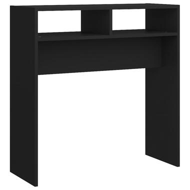 vidaXL Table console noir 78x30x80 cm bois d'ingénierie product