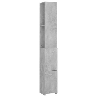 vidaXL Armoire de bain gris béton 25x26,5x170 cm bois d'ingénierie product