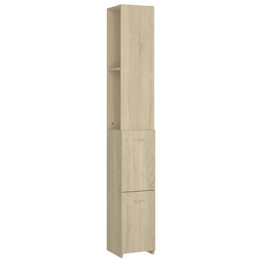vidaXL Badkamerkast 25x26,5x170 cm bewerkt hout sonoma eikenkleurig product