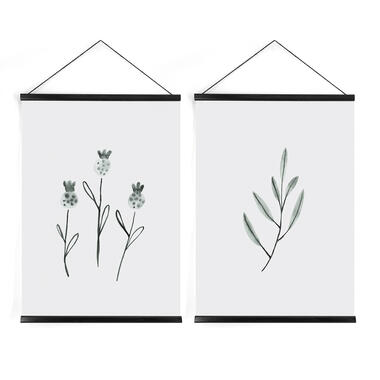 Art for the Home - Hanging Poster set van 2 - Botanisch Duo product