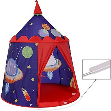 Parya - Prins Kasteel Tent voor jongens en peuters - 101 x 101 x 120 cm - Blauw product