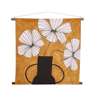 In The Mood Collection Flowers Décoration murale - L98 x H90cm - Ochre product