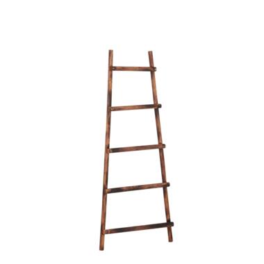 House of Seasons Decoratie Ladder - L29 x B49 x H119 cm - Populierenhout - Bruin product