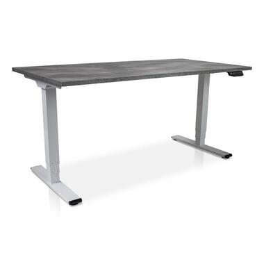 MRC COMFORT elektrisch ARBO zit-sta bureau - 180x80cm - wit - betonlook product