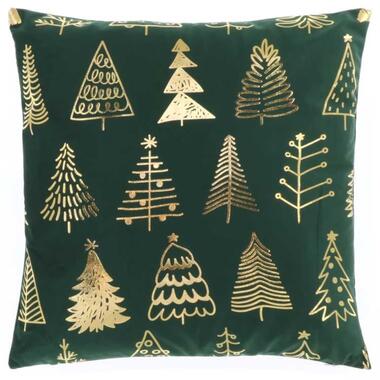 Unique Living - Kussen Xmas Tree 45x45cm Dark Green product