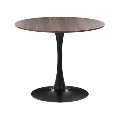 Table à manger ronde ⌀ 90 cm bois foncé / support noir BOCA product