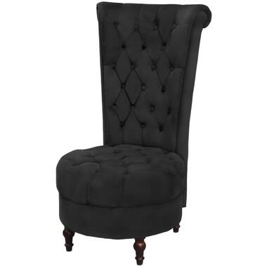 vidaXL Chaise de canapé avec dossier haut Noir Tissu product
