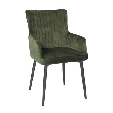 Eetkamerstoel Velvet Groen - Vintage - Stoel Gernot product