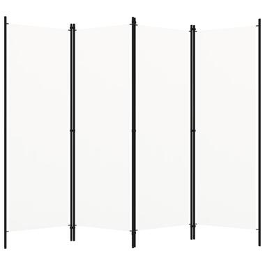 vidaXL Cloison de séparation 4 panneaux Blanc 200x180 cm product