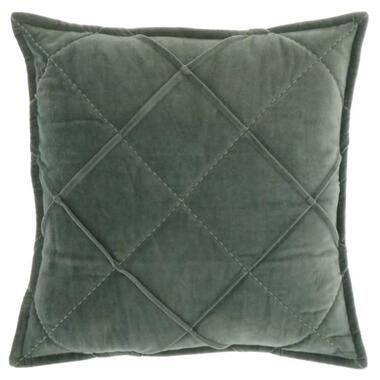 Unique Living - Kussen Doutzen 45x45cm Laurel Green product