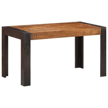 vidaXL Eettafel 140x70x76 cm massief ruw mangohout product