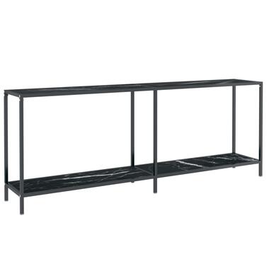 vidaXL Table console Noir 200x35x75,5 cm Verre trempé product