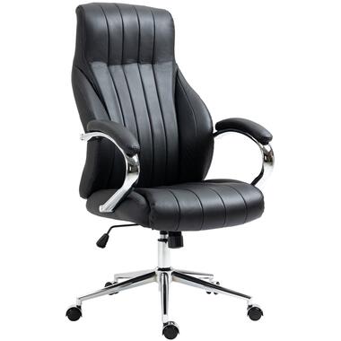 CLP Chaise de bureau Wigan - Cuir véritable - Noir product