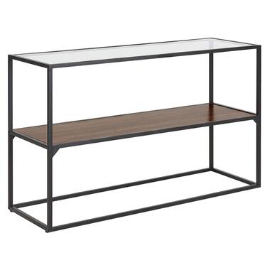 Console avec plateau de verre bois sombre/noir TAOS product