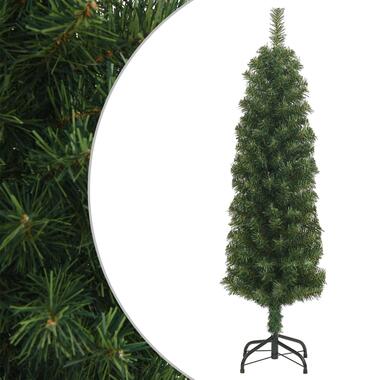 vidaXL Kunstkerstboom met standaard smal 120 cm PVC groen product