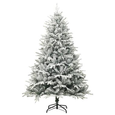 vidaXL Sapin de Noël artificiel à flocons de neige Vert 150 cm PVC/PE product