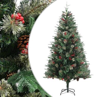 vidaXL Sapin de Noël avec pommes de pin Vert 195 cm PVC et PE product