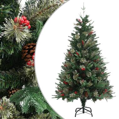 vidaXL Sapin de Noël avec pommes de pin Vert 150 cm PVC et PE product