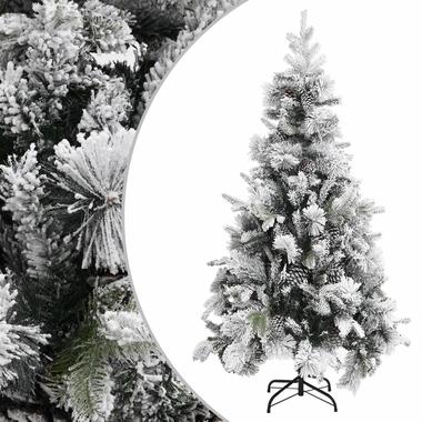 vidaXL Sapin de Noël à flocons de neige et pommes de pin 225 cm PVC/PE product