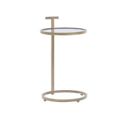 Table auxiliaire dorée plateau en verre SHELBY product