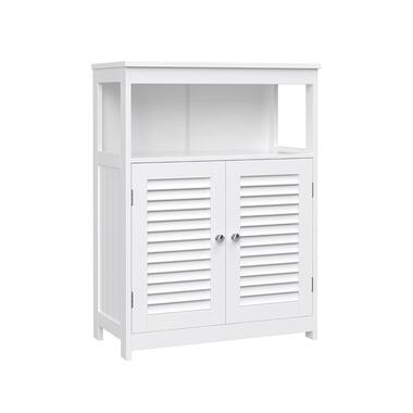 Parya Home - Meuble de salle de bain - Indépendant - 2 portes - Bois - Blanc product