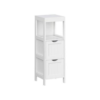 Parya Home - Armoire à pharmacie - 2 tiroirs/1 surface - Bois - Blanc product