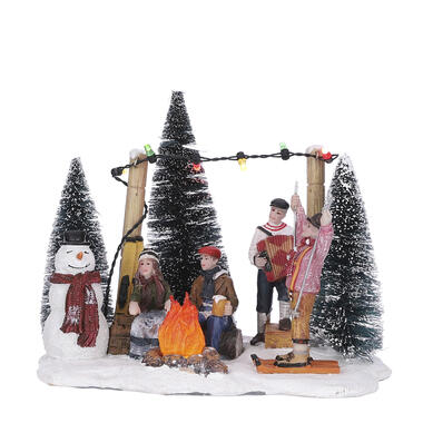 LuVille Village de Noël Miniature Fête sur la piste - L16 x H12.5 cm product