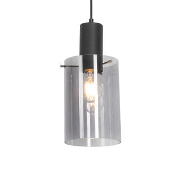 Qazqa hanglampen vidra zwart e27 product